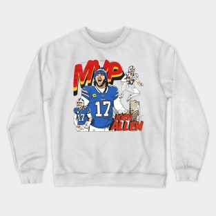 Josh Allen Mvp Nfl Comic Vintage Crewneck Sweatshirt